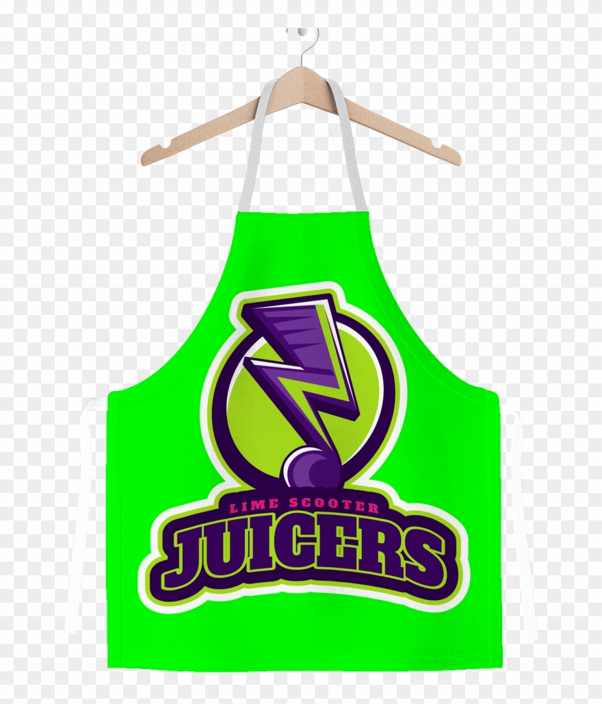 Lime Scooter Juicers Classic Sublimation Adult Apron - Apron Clipart