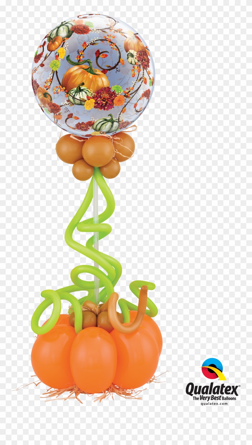 Autumn Floral Centerpiece - Balloons Centerpiece Png Clipart