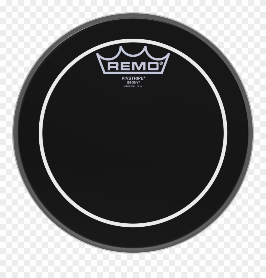 Remo Pinstripe Ebony Drumhead, 8" - Remo Clipart