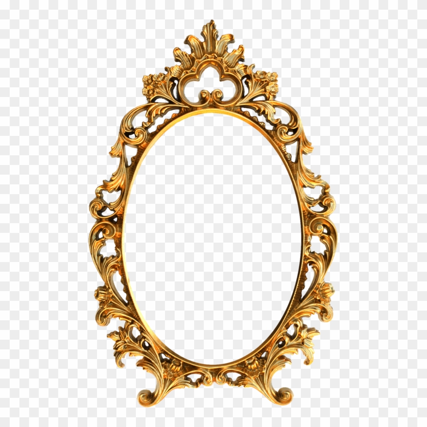 Фото, Автор Arana На Яндекс - Oval Vintage Gold Frame Png Clipart
