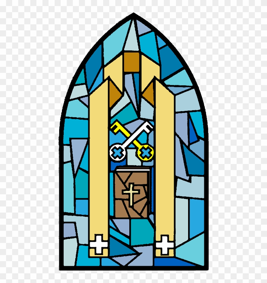 Holy Orders - 7 Sacraments Stained Glass Window Clipart