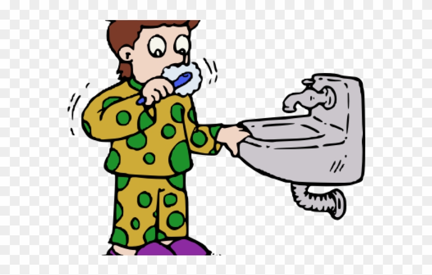 Toothbrush Clipart Chore - Brushing Your Teeth Clipart - Png Download