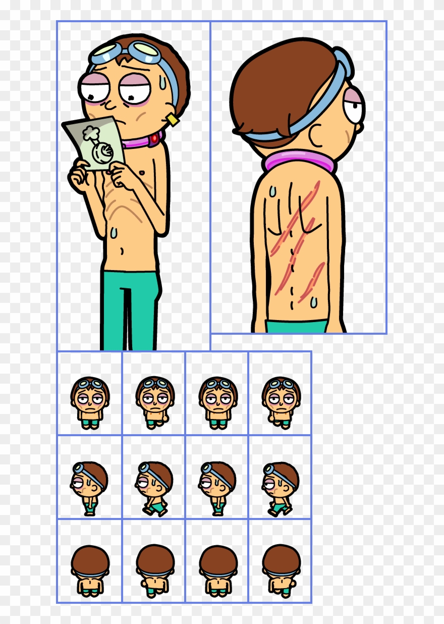 #184 Plumbus Slave Morty - Cartoon Clipart