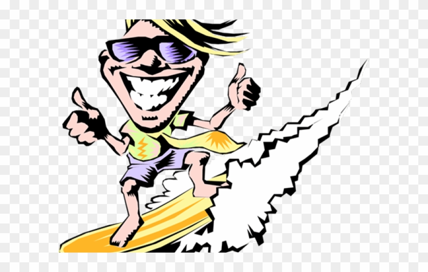 Surfer Clipart Animated - Clip Art - Png Download