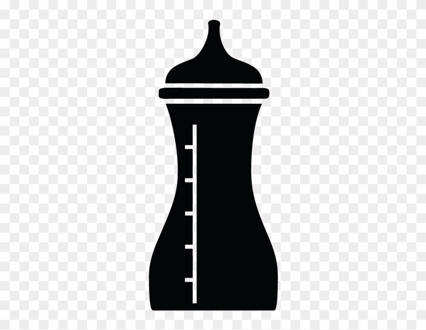 Baby's Bottle - Silhouette Clipart