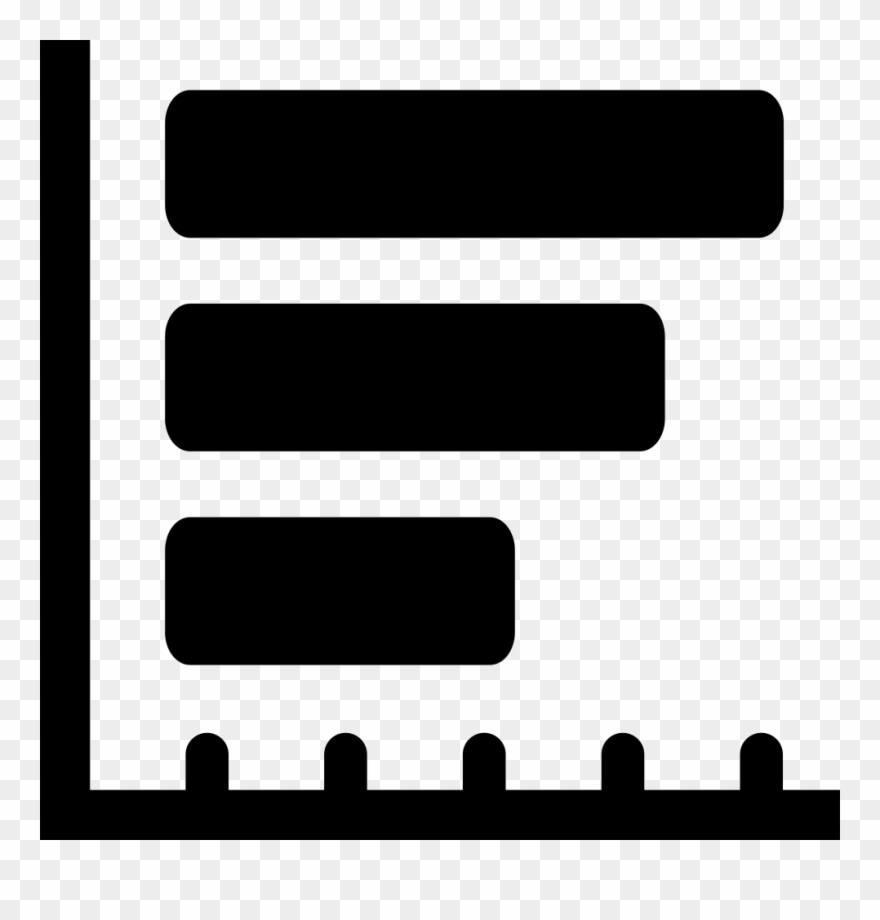 Horizontal Bars Graphic For Business Svg Png Icon Free - Horizontal Bar Chart Icon Clipart