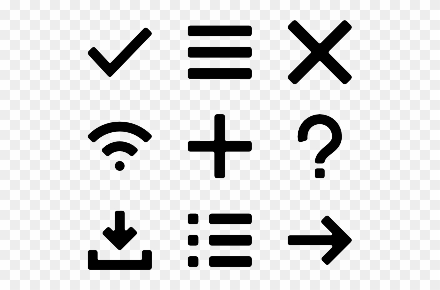 Flat Lines - Lines Icons Transparent Clipart