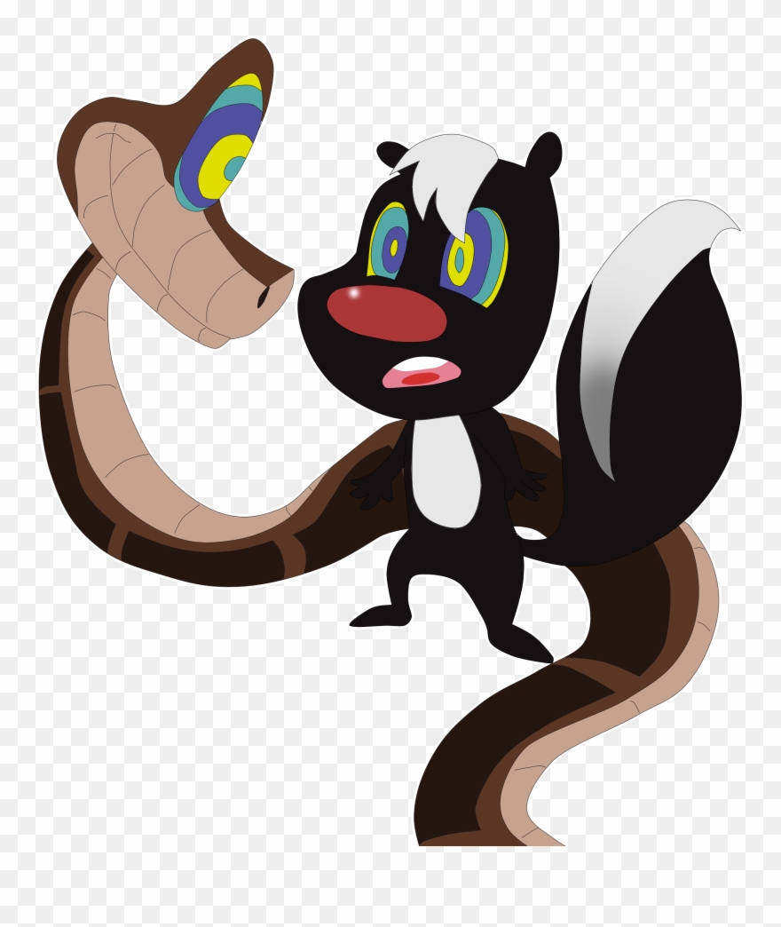 Skunk Clipart - Cartoon - Png Download