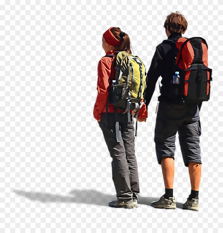 #ftestickers #couple #hikers #hiking - People Hiking Png Clipart