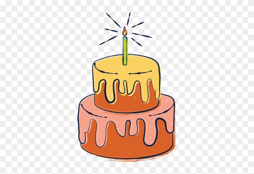 Dyb Cake - Birthday Cake Clipart