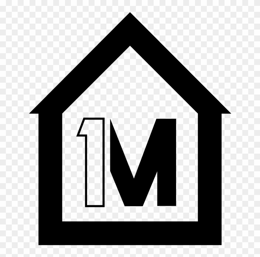 Temporary 1mission - Logo M House Png Clipart