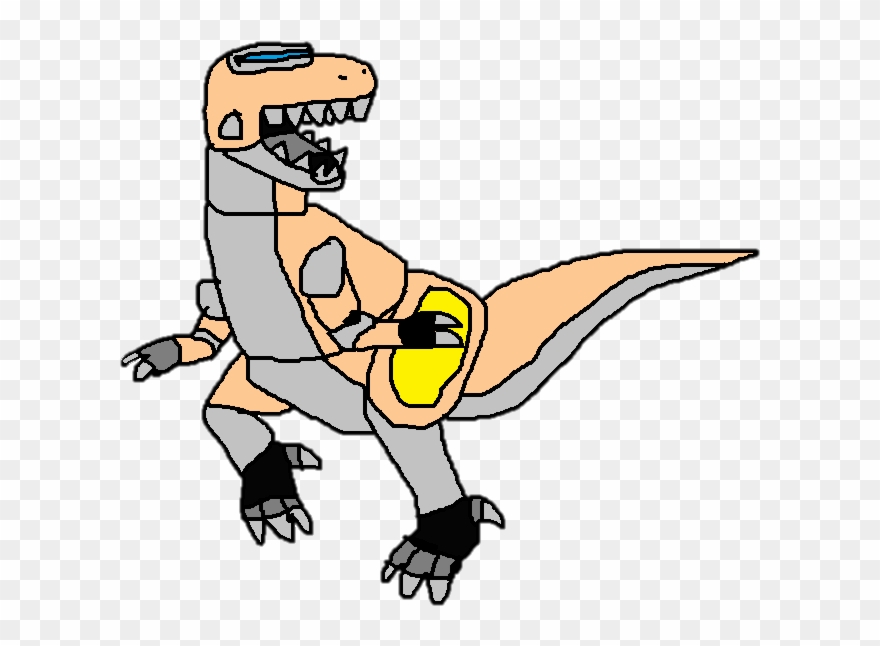 Apricot Tyrannosaurus Rex Zord - Cartoon Clipart