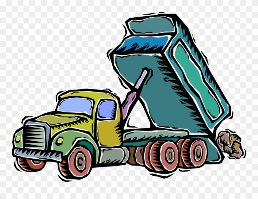 Vector Illustration Of Heavy Machinery Construction Clipart