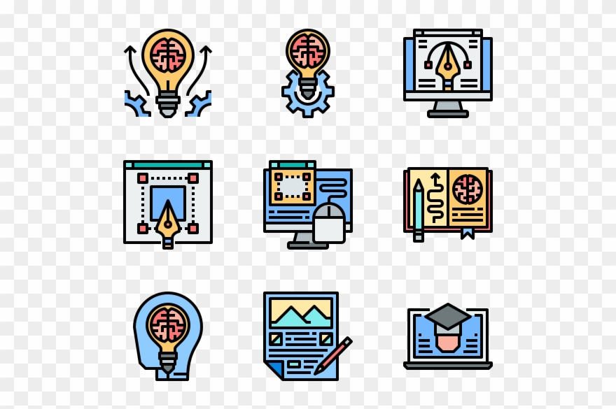 Creativity And Learning - Technology Cartoon Icon Png Clipart