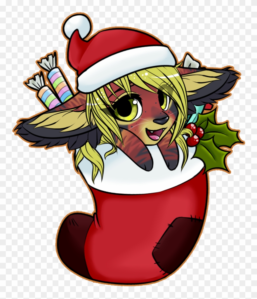 [p] Salem Stocking - Christmas Chibi Base Clipart