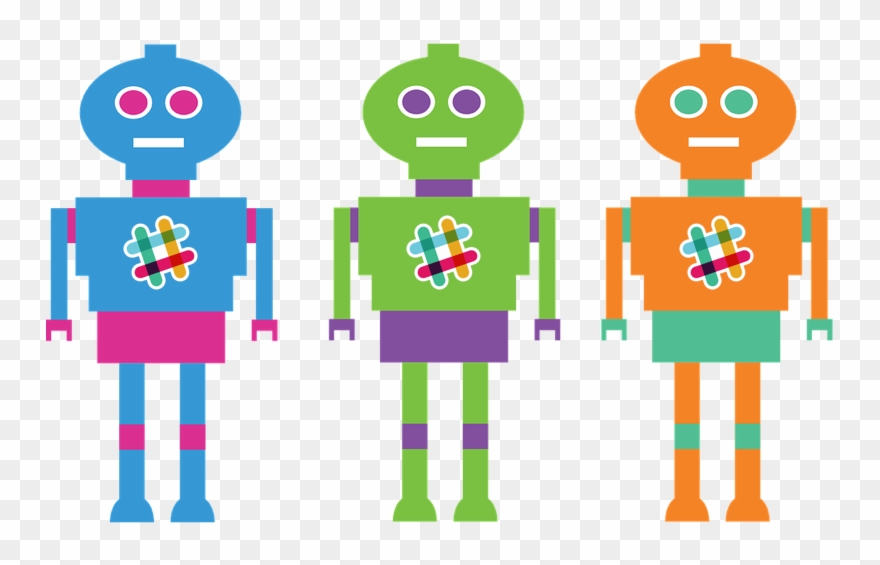 Slack Custom Slash Command - Robotica Inteligencia Artificial Clipart