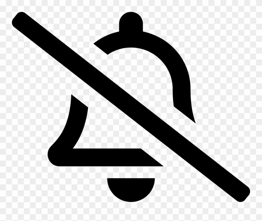 Font Awesome 5 Regular Bell-slash Clipart