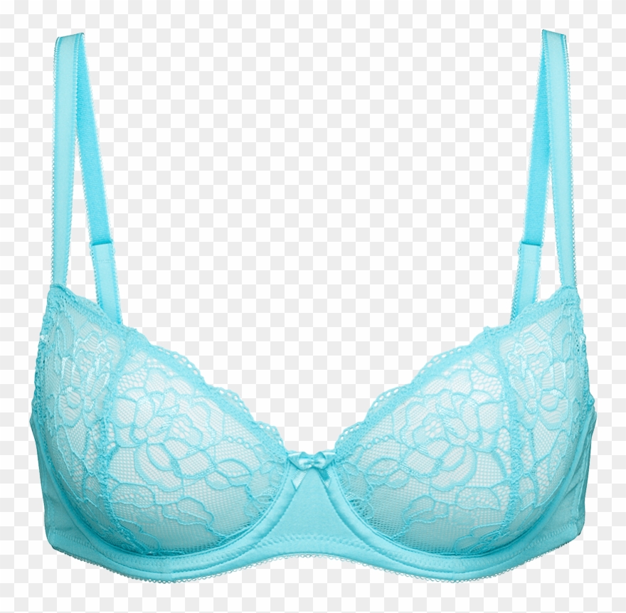 Download Light Blue Bra Transparent Png - Bra Clipart
