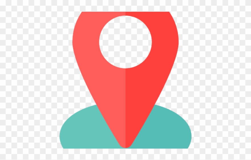 Maps Clipart Location Sign - Circle - Png Download