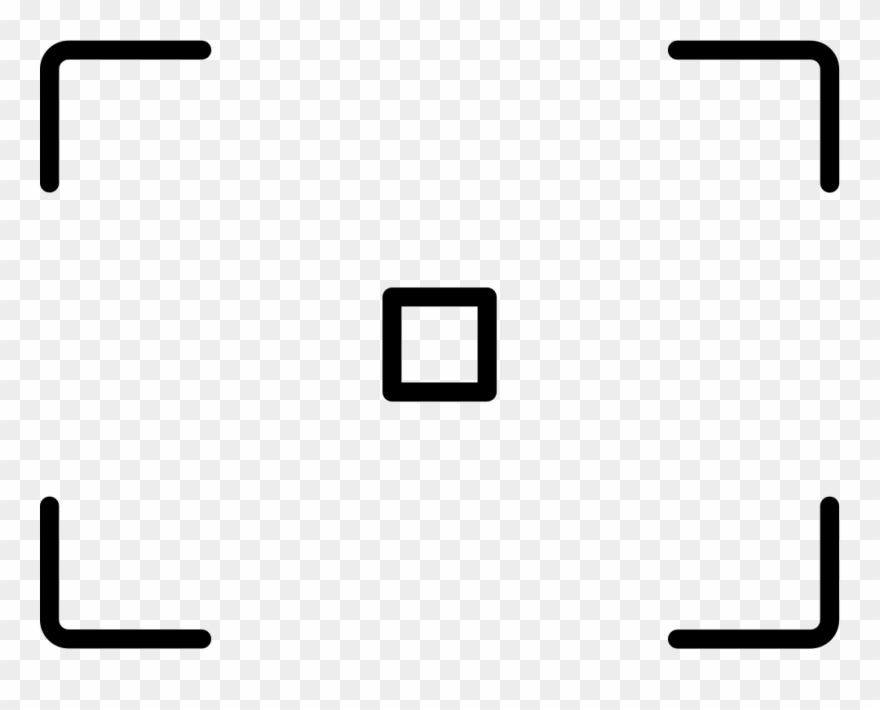 Png File Svg - Crosshair Square Icon Clipart