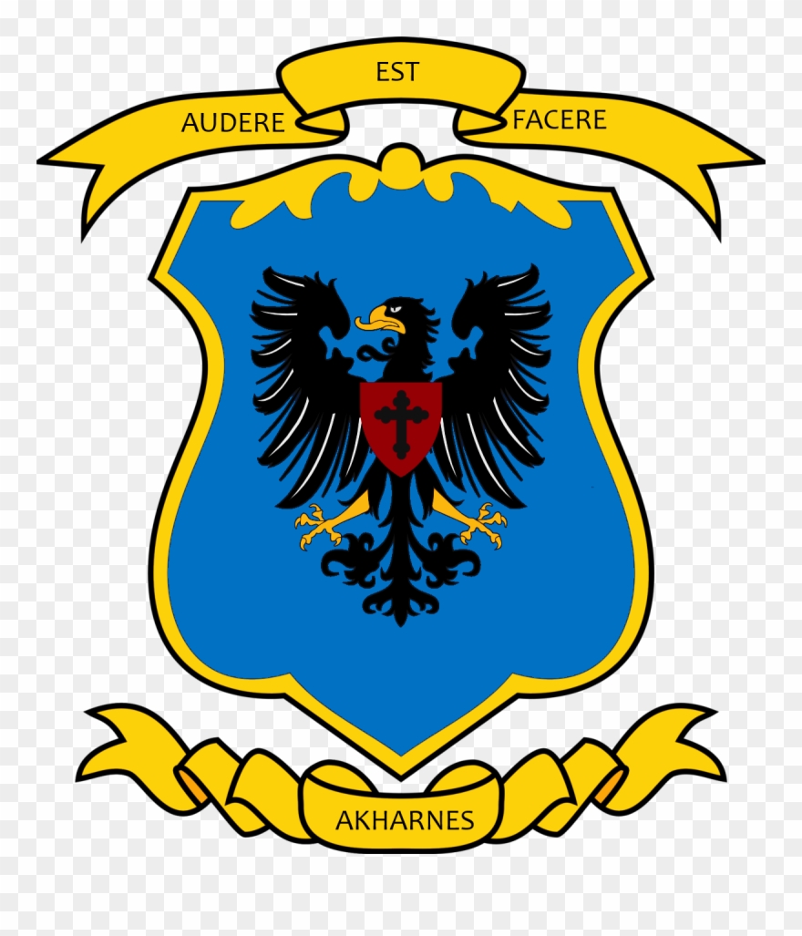 Akharnes Coat - Medieval Coat Of Arms Eagle Symbol Clipart