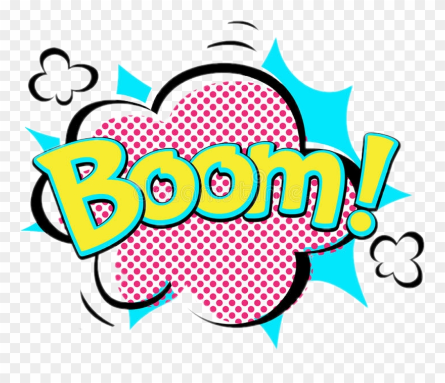 Boom Sticker - Speech Bubble Boom Clipart