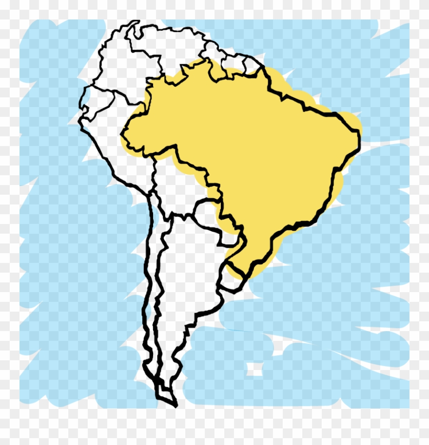 Opportunities And Risks Heading Back To Brazil - Printable South America Outline Clipart