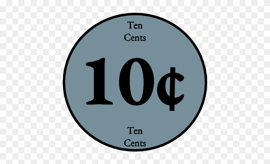 Ten Cent, 10, Dime - 温室 效应 漫画 Clipart