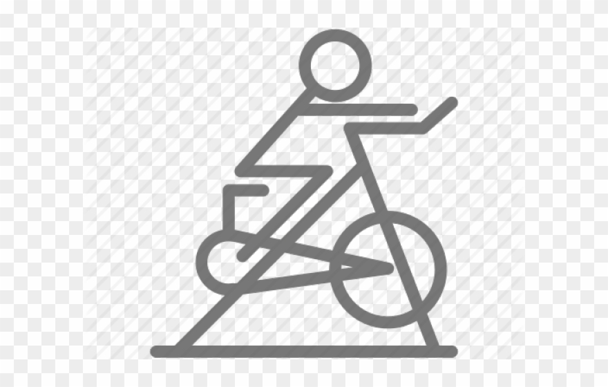 Exercise Bench Clipart Spin Bike - Spin Class Clipart Transparent - Png Download