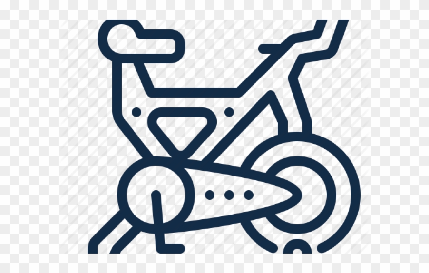 Exercise Bench Clipart Spin Bike - Png Download