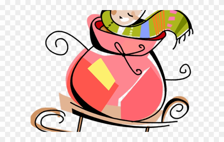 Sleigh Clipart Toy - Png Download