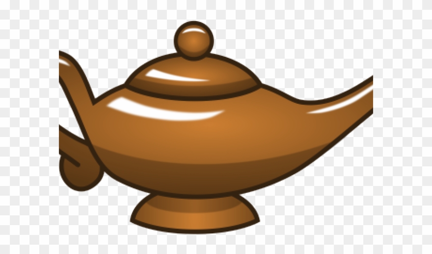 Oil Lamp Clipart Magic Lamp - Clip Art - Png Download