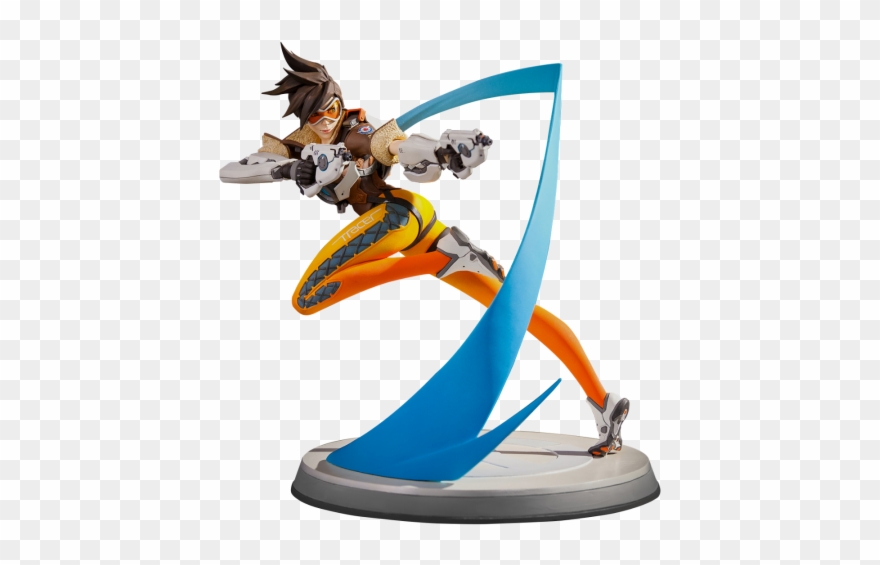 Awesome Overwatch Tracer Statue - Overwatch Statues Clipart