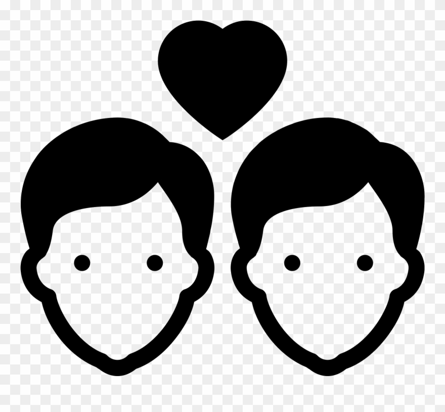 Gay Marriage Filled Icon Clipart
