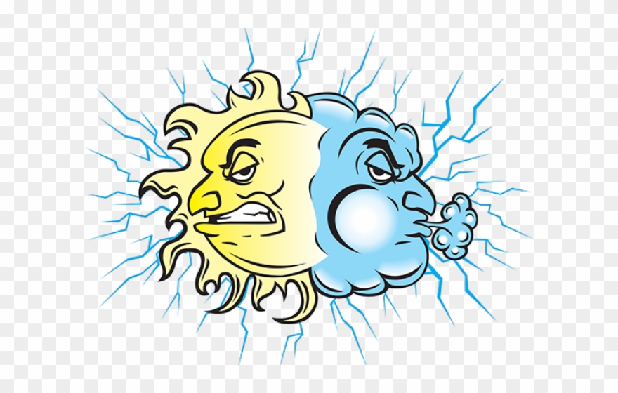 Electrician Clipart Refrigeration - Heating And Cooling Cartoon - Png Download