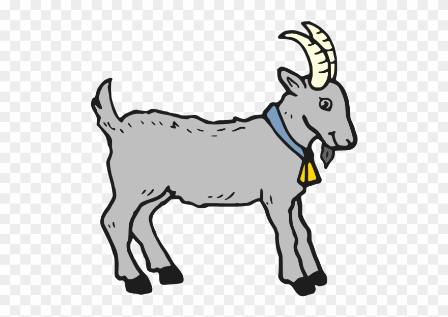 Clipart Of Billy, Goat And Goat Of - Colouring Pics Of Goat - Png Download