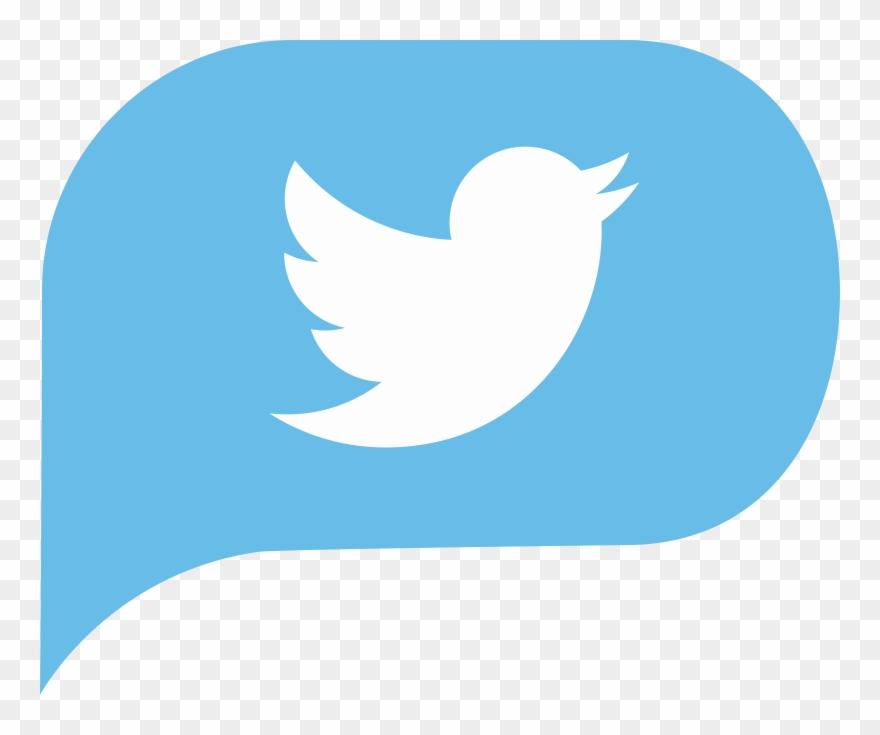 Don't Get Personal - Dark Blue Twitter Logo Clipart