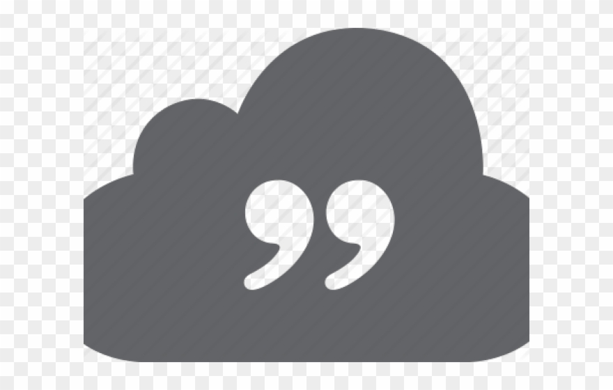 Quotes Clipart Cloud Png - Sticker Transparent Png