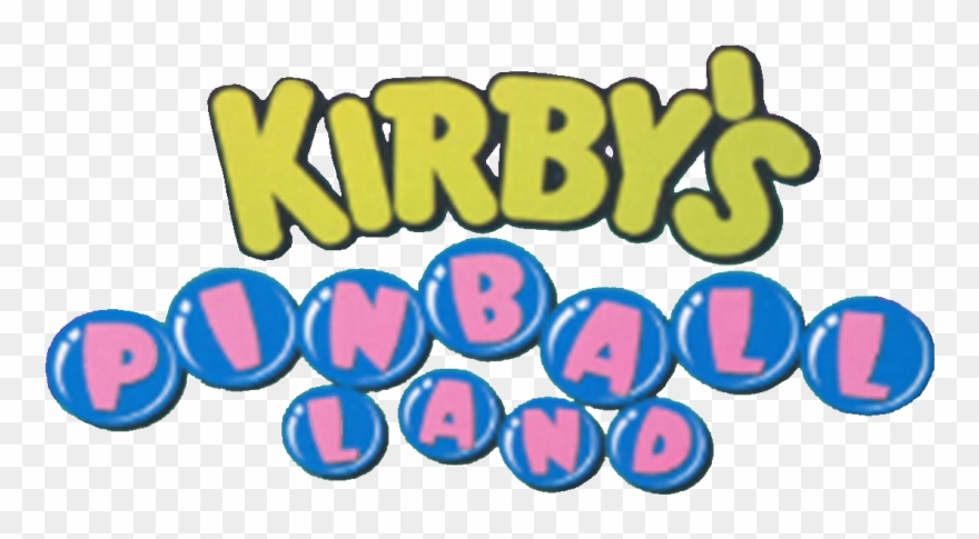 S Pinball Land - Kirby's Pinball Land Logo Clipart