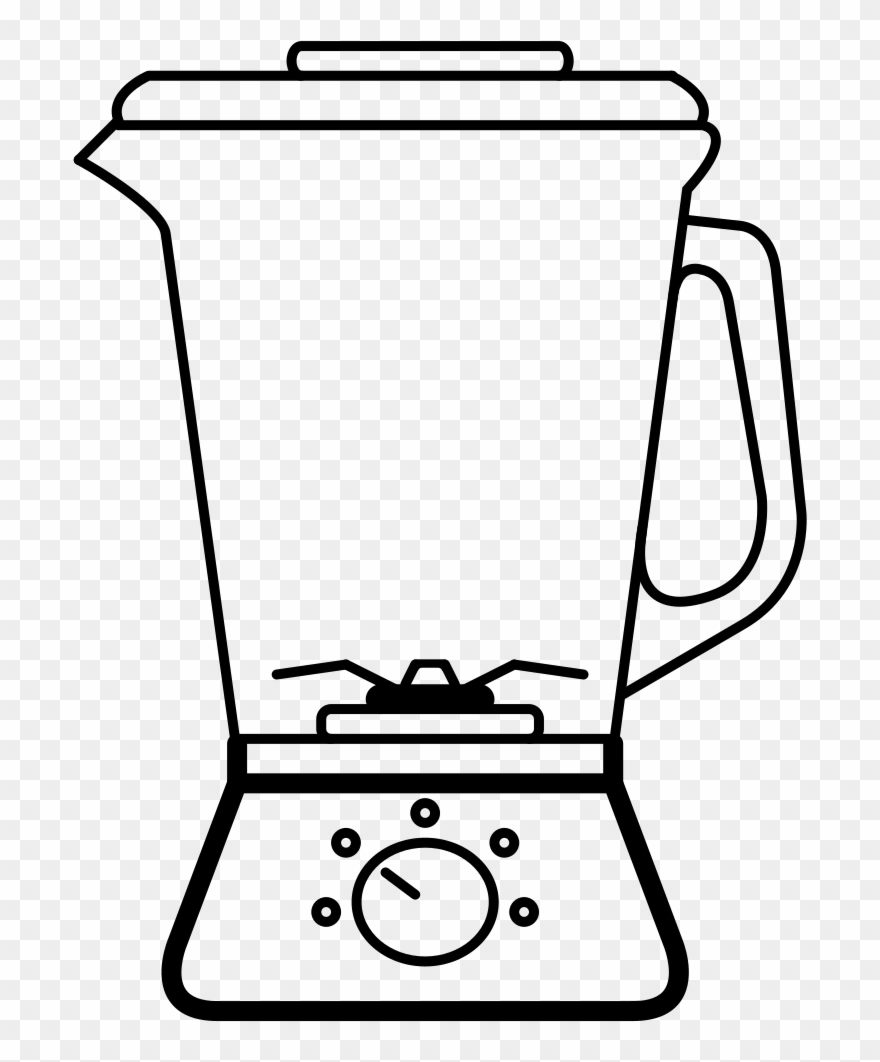 Blender Coloring Page Clipart