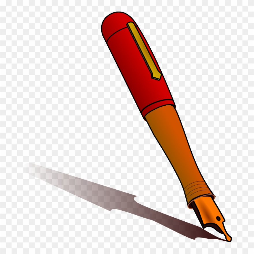 Clipart Of Fountain, Ballpen And Boligrafo - Png Download