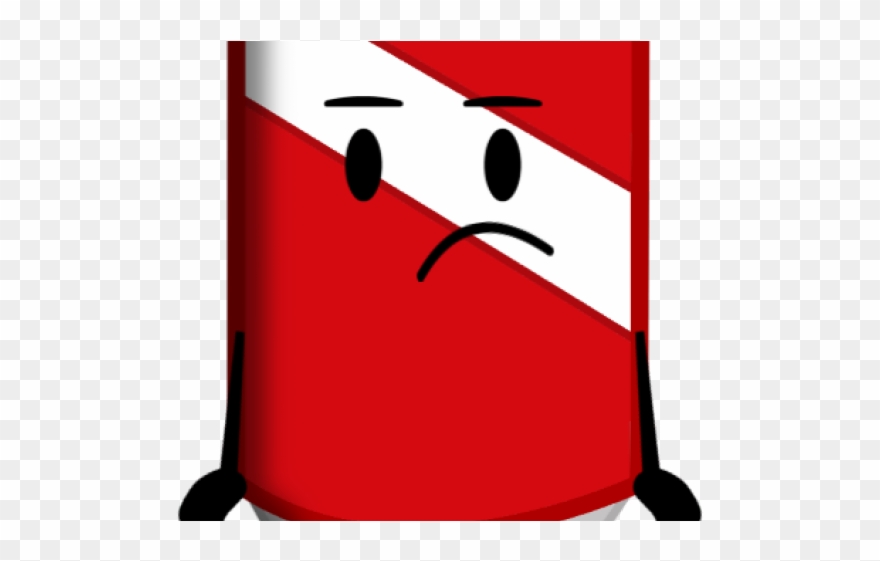 Soda Clipart Bfdi - Cartoon Coke Can Png Transparent Png