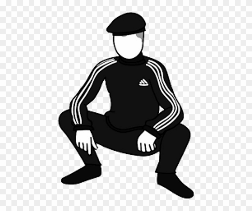 Slav Squat Silhouette Clipart