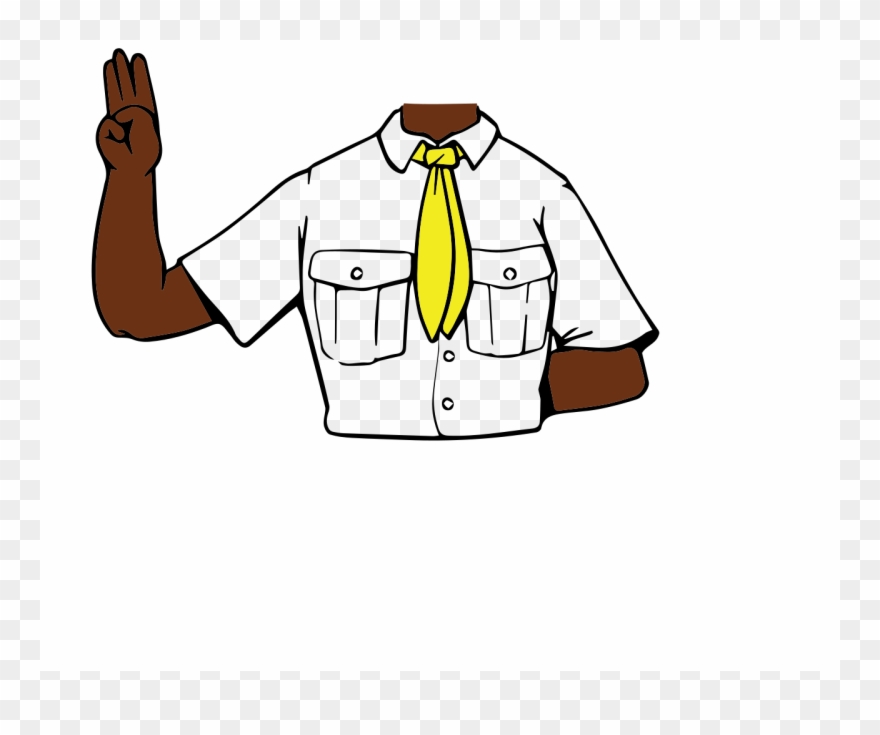 Wikiproject Scouting Uniform Template Female Blouse - Jamaican Girl Scouts Uniforms Clipart