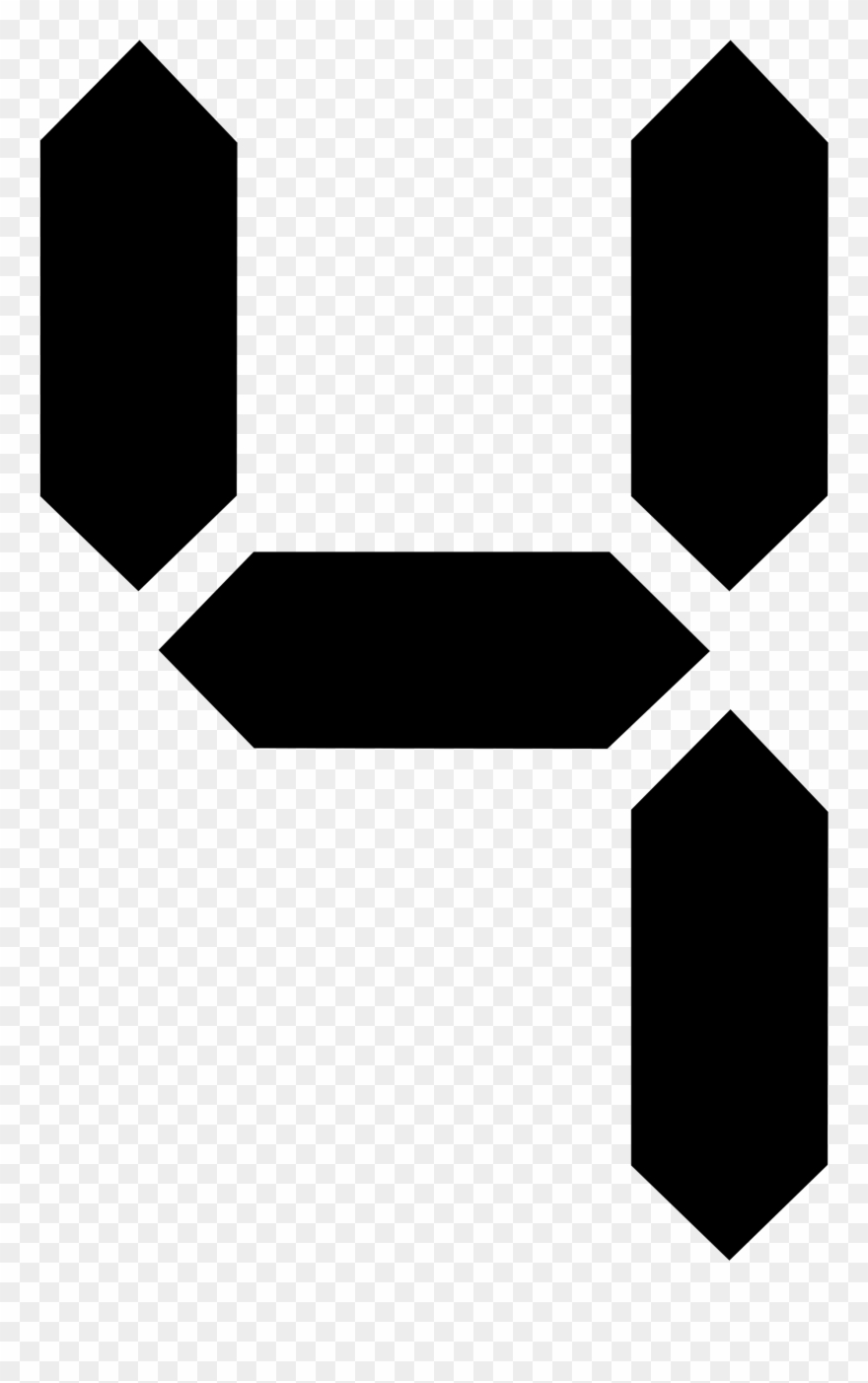 Download Png Image Report - Digital Number 4 Png Clipart
