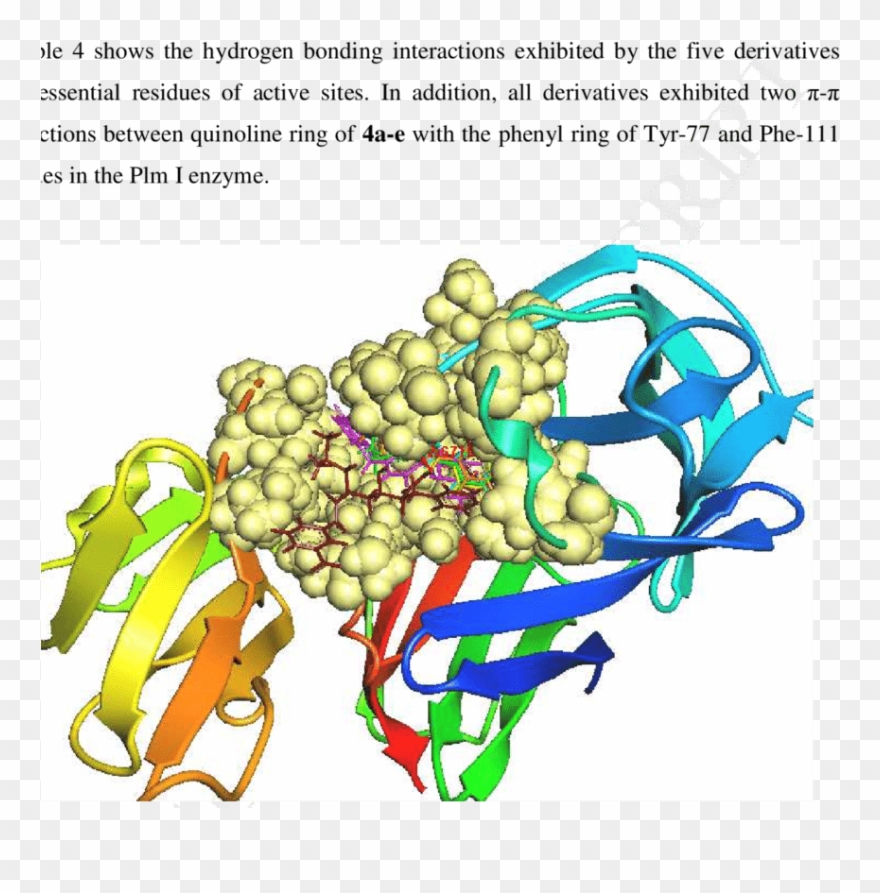Representation Of Ligand Enzyme Complex For The Dehydroxy - Tree Clipart