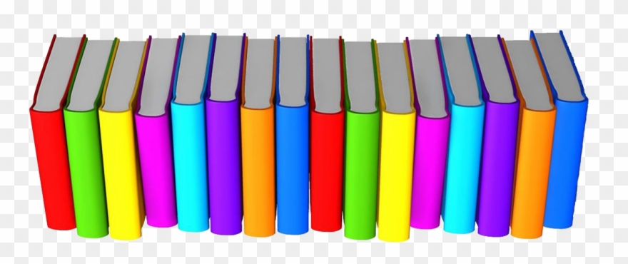 Book Transparent Row - Row Of Books Png Clipart