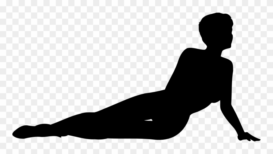 Medium Image - Woman Lying In Bed Silhouette Clipart