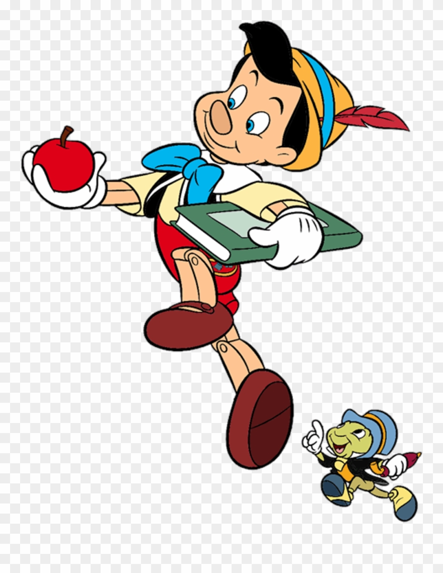 Freetoedit Pinocchio Disney Puppet Gotoschool Wood - Disney Pinocchio And Jiminy Cricket Clipart