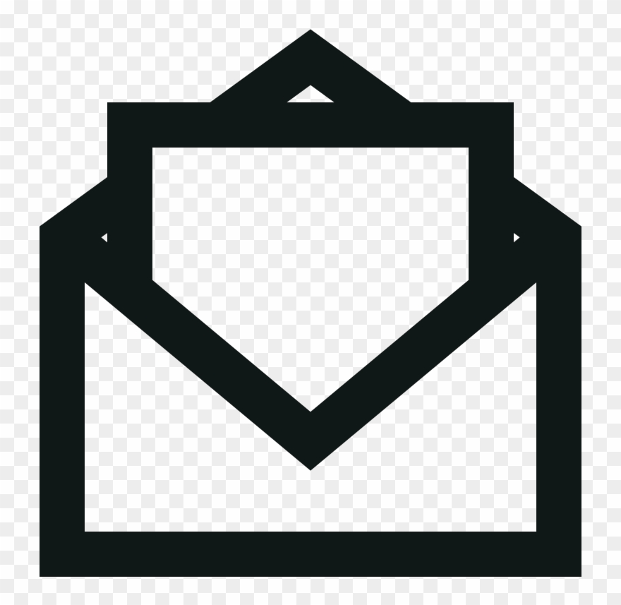 Toicon Icon Lines And Angles Open - Mail Vector Icon Png Clipart